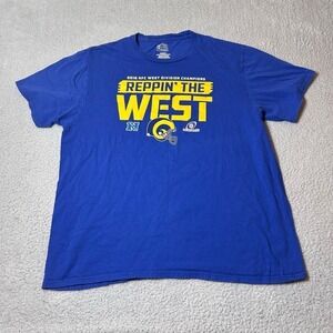 Los Angeles Rams Tee Mens XL Blue Los Angeles Rams NFL Proline‎ Short Sleeve Tee